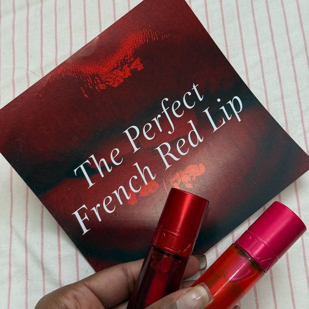 Clarins perfect french red lip Set